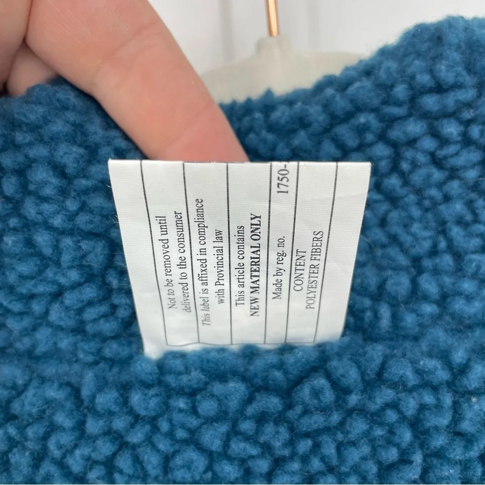 Patagonia‎ boys fleece jacket teal blue Sz XL 14